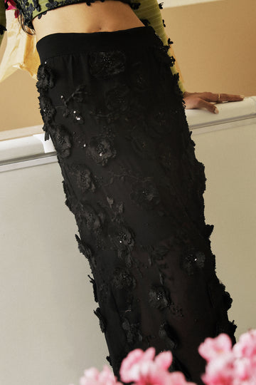 'SHY DI' MIDI SHEER SKIRT WITH BICYCLE SHORTS (Women)